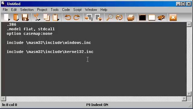 Programming: Windows 32 assembly language - Example 1 смотреть онлайн