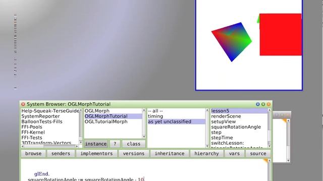 Squeak OpenGL Tutorial 0.mov смотреть онлайн