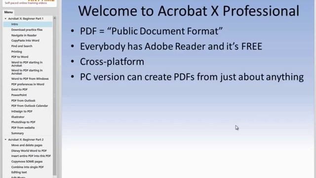 Acrobat X Training Course смотреть онлайн