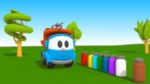 Грузовичок Лева для малышей. Поем песенки и учим цвета с Левой - Мультики для самых маленьких