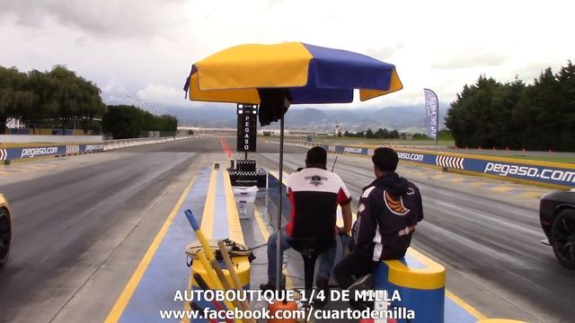 Audi TTS Vs Dodge challenger Hellcat gato gordo pista pegaso mexico 1/4 mile смотреть онлайн