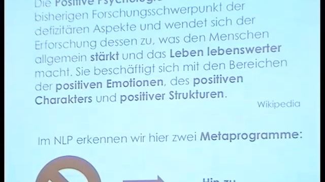 NLP und Positive Psychologie Teil 1 смотреть онлайн