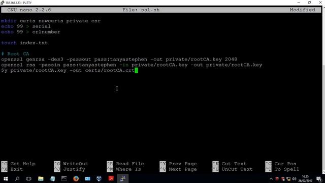 2. Membuat Root CA Self-Signed CA dengan OpenSSL 'Create a root CA certificate' смотреть онлайн