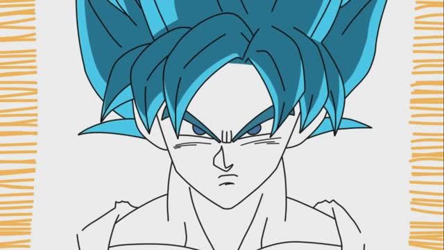 КАК НАРИСОВАТЬ ГОКУ SSJ СИНИМ смотреть онлайн