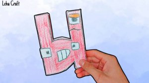 Оригами Русский Алфавит Лор буква Ы / Паперкрафт буквы Ы из бумаги / Поделки из бумаги 3Д