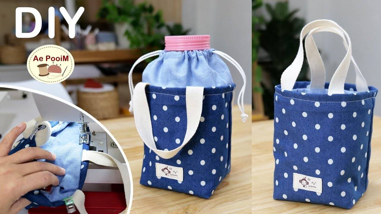 Легкие трюки! Как сделать сумку-чехол для бутылок.