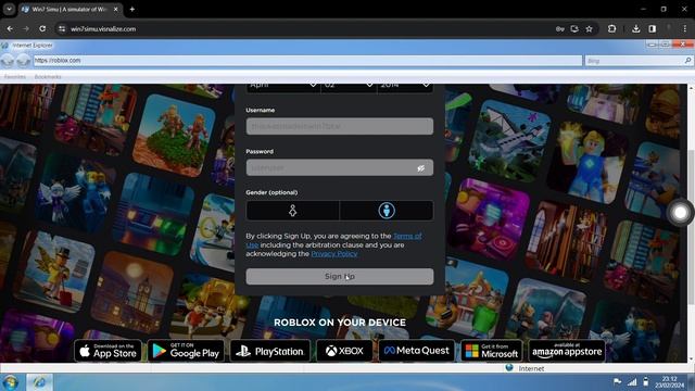 i made a roblox account in a browser windows 7 simulator смотреть онлайн