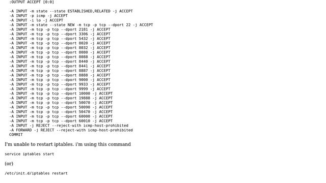 DevOps & SysAdmins: Applying firewall rules: iptables-restore: line 1 failed смотреть онлайн