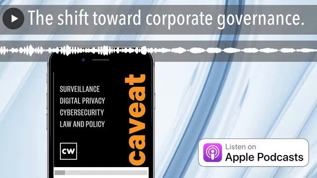 The shift toward corporate governance. смотреть онлайн