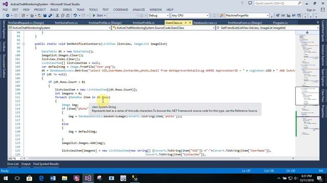 Chat System Part-14 Friends List Retrieving and Un-Friends Validation Form in C# C-Sharp смотреть онлайн