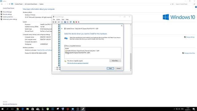 kaby lake pci express root port #10 - a2b1 FIX смотреть онлайн
