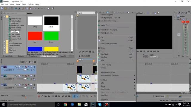 Sony Vegas pro 13 ( how to add black flashes and FX ) смотреть онлайн