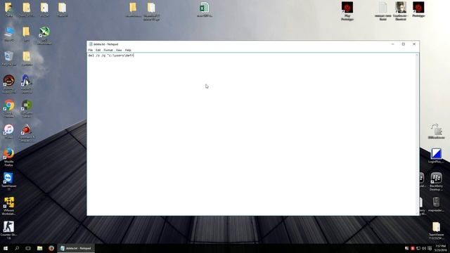 Create BAT file to delete all contents in a specific folder смотреть онлайн