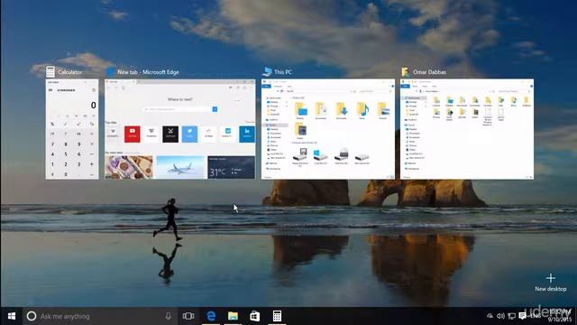010 Windows 10 - Multiple Desktops Task Switcher смотреть онлайн