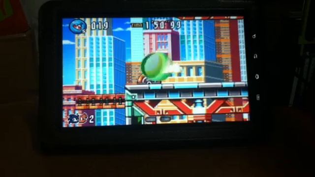Sonic Adventure3 Android emu Game GBA.EMU Galaxy TAB 7 GAMEPAD смотреть онлайн