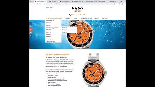 "CHASING WATCHES" Doxa Sub300 Searambler 50th Anniv. Edition смотреть онлайн