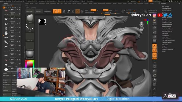 Digital Marathon: Fantasy Characters - Deryck Pelegrini - ZBrush 2022 смотреть онлайн