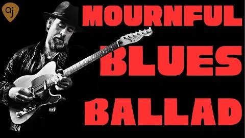 Mournful Blues Ballad Jam Track ｜ Guitar Backing Track (A Minor)