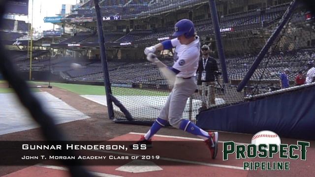 Gunnar Henderson, SS, John T Morgan Academy Class of 2019, Swing Mechanics at 240 FPS смотреть онлайн