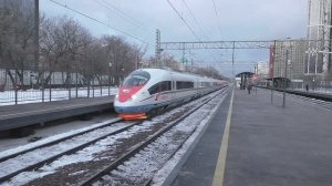 Электропоезд ЭВС1-16 «Сапсан» (ТЧ-10) высокоскоростной поезд №751А Санкт-Петербург - Москва.