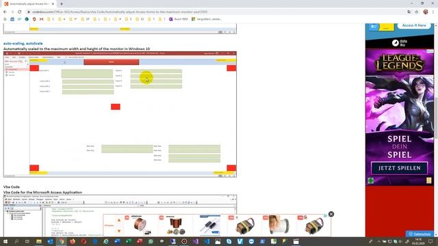 Autoscale Access Forms to Maximum Monitor Height and Width to all Controls like TextBox and Label смотреть онлайн