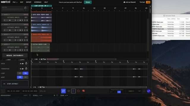 How to use loop packs in WavTool смотреть онлайн