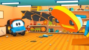 Мультики про машинки - Грузовичок Лёва и пылесос