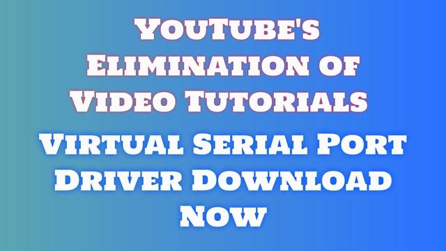 Installing Virtual Serial Port Driver on Windows 2024: Quick Setup смотреть онлайн