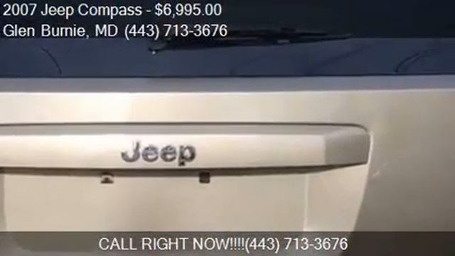 2007 Jeep Compass Sport 4x4 4dr SUV for sale in Glen Burnie, смотреть онлайн