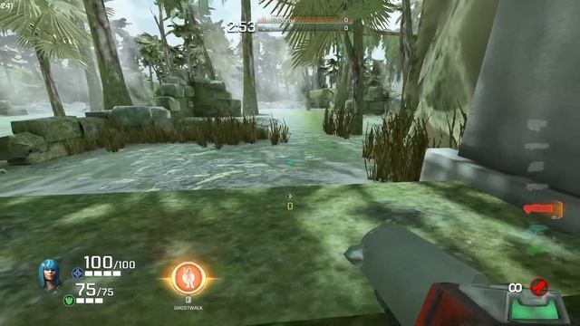 Quake Champions: trick jumps with Nyx on Awoken (jump to rail) смотреть онлайн