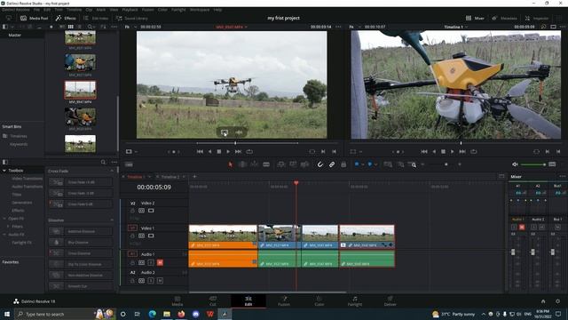 06 - Using the source and timeline monitor in Davinci Resolve смотреть онлайн