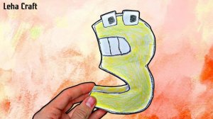 Оригами Русский Алфавит Лор буква З / Паперкрафт буквы З из бумаги / Поделки из бумаги 3Д