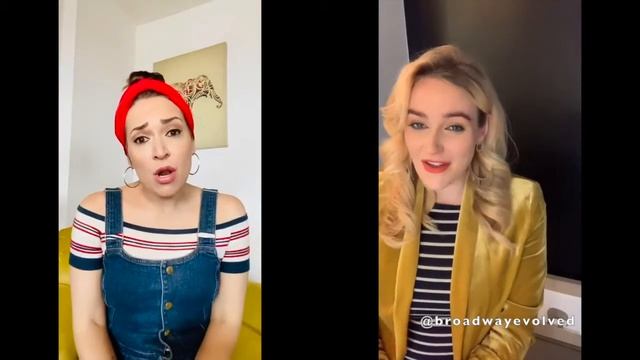 Jessica Vosk and Betsy Wolfe She Used To Be Mine (quarantined) смотреть онлайн