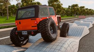 Испытание автомобилей на подвеске BeamNG Drive Challenge заканчивается полным уничтожением!