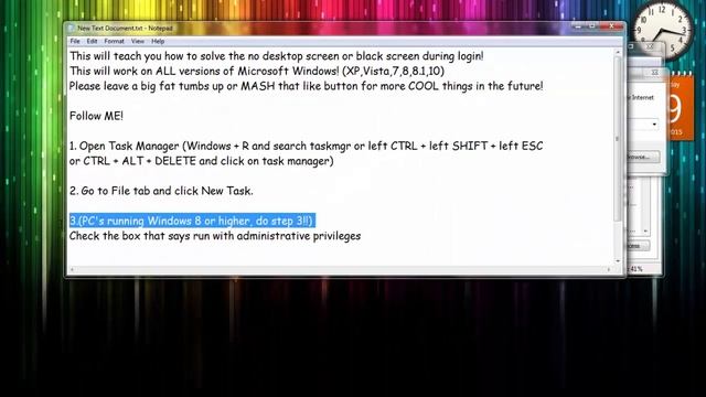 Windows Black Screen/No Desktop Fix смотреть онлайн