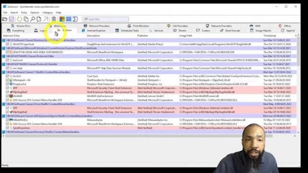 AutoRuns Windows 10 a General Overview by TechTinkTronics