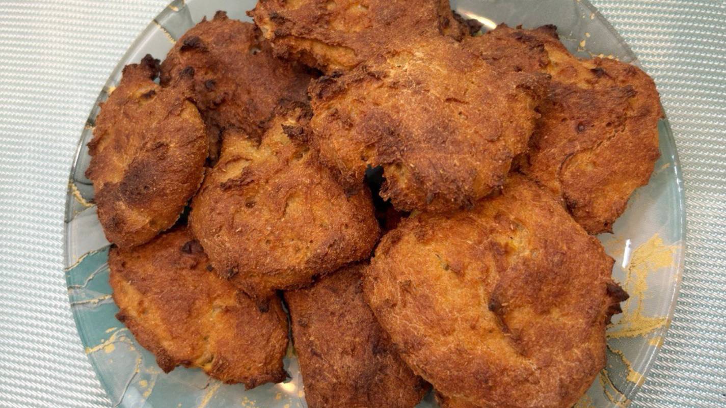 Детское банановое печенье с овсяной мукой