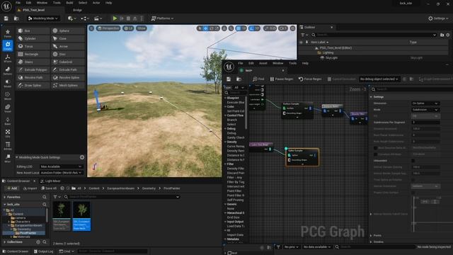 Unreal Engine 5 PCG Landscape and Spline Tutorial смотреть онлайн