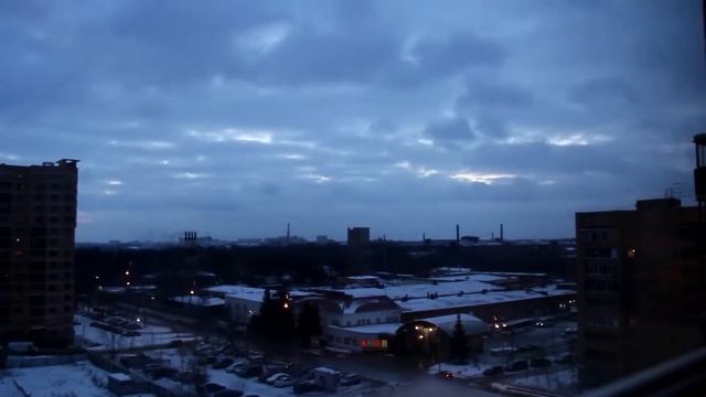 Рассвет над городом Щёлково