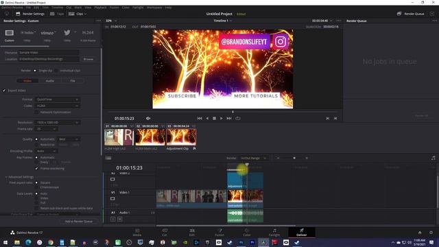How to Export Part of Timeline | Davinci Resolve 17 Tutorial смотреть онлайн