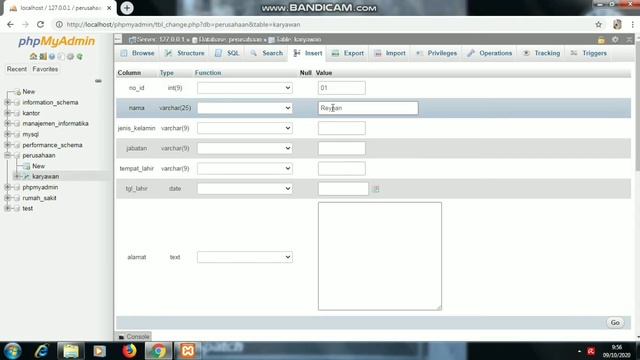Create Database / Table, Insert / Edit / Delete Record di phpMyAdmin смотреть онлайн