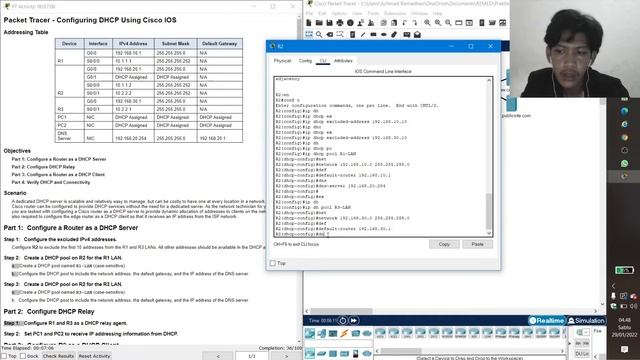 Packet Tracer Configuring DHCPv4 Using Cisco IOS смотреть онлайн
