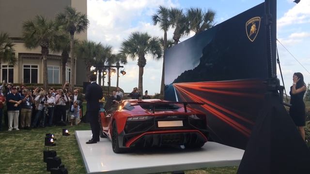 Lamborghini LP-750 Aventador SV Unveiling at Amelia Island смотреть онлайн