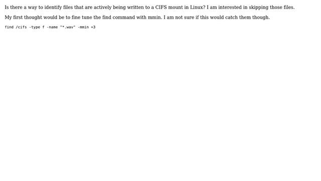 DevOps & SysAdmins: Identifying files being actively written to CIFS share смотреть онлайн