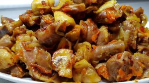 МЯГКИЕ, СОЧНЫЕ ВКУСНЫЕ КУРИНЫЕ ЖЕЛУДОЧКИ (ПУПОЧКИ). Как вкусно приготовить куриные пупочки?
