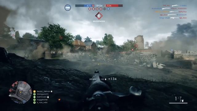 Battlefield 1 - 18 Killstreak with Anti tank Tankgewehr M1918 смотреть онлайн