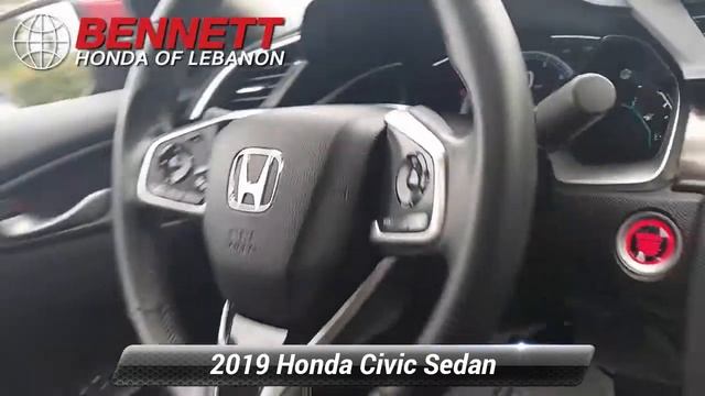 Certified 2019 Honda Civic Sedan EX, Lebanon, PA H601607A