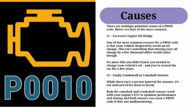 DTC P0010 Overview: 