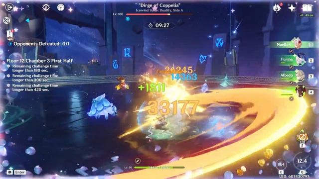 Genshin Impact 4.6 Spiral Abyss - Noelle & Arlecchino смотреть онлайн