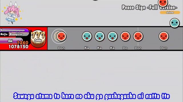 [Taiko no Tatsujin] Peace Sign Full Version / My Hero Academia Season 2 Opening 1 смотреть онлайн